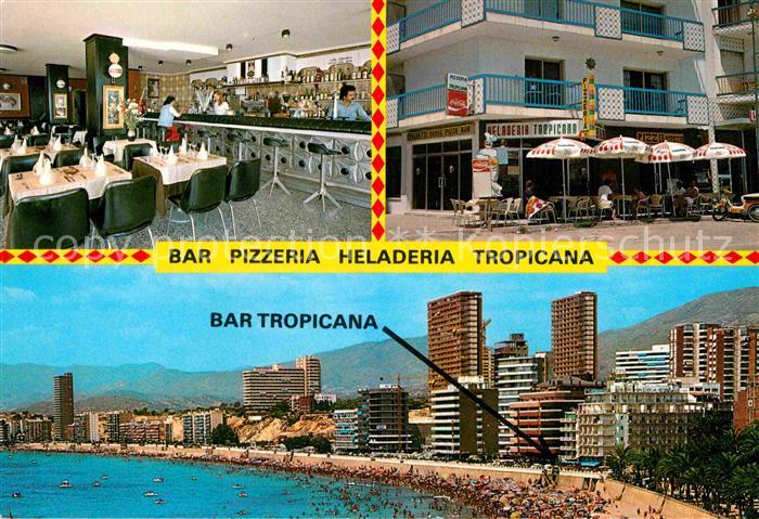 Benidorm Bar Pizzeria Heladeria Tropicana Playa Poniente Strand