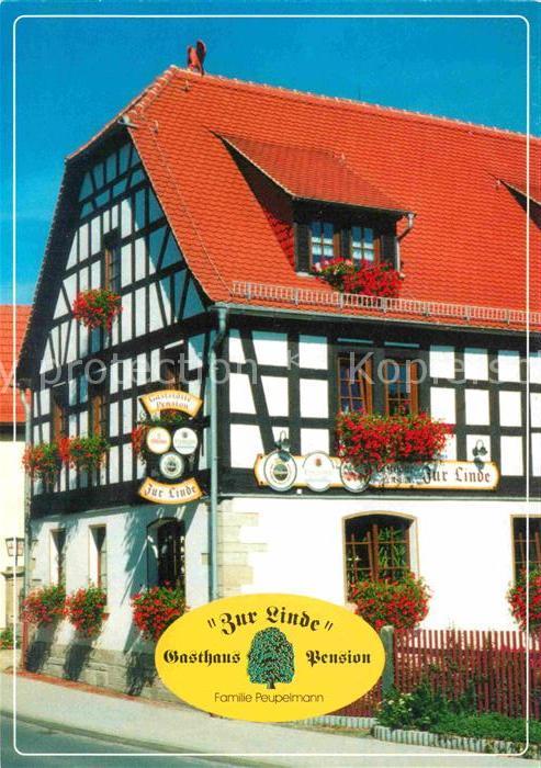 Hermsdorf Thueringen Gasthaus Pension Zur Linde Fachwerkhaus
