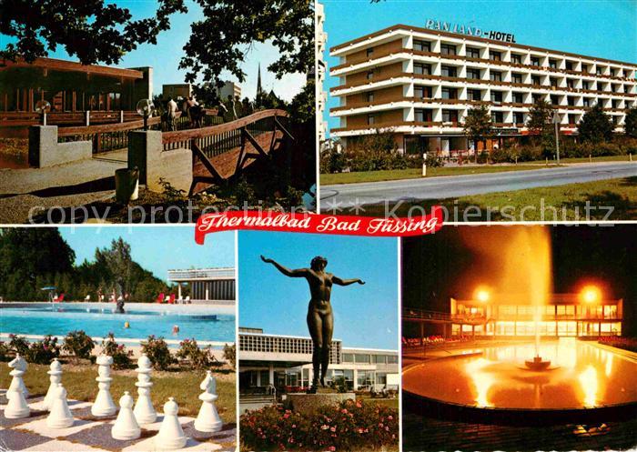 Bad Fuessing Thermalbad Schwefeltherme Hotel Bodenschach Statue Fontaene