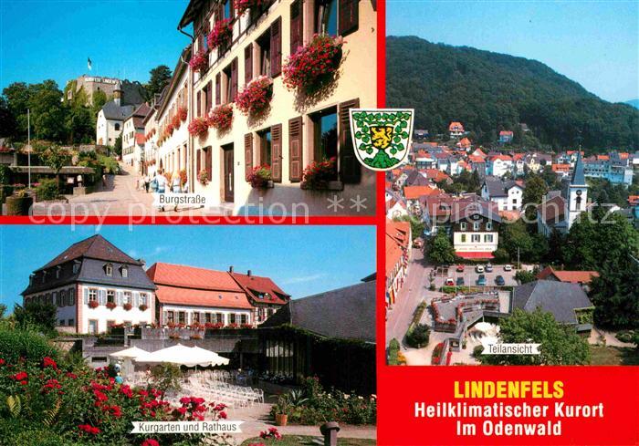 Lindenfels Odenwald Burgstrasse Kurgarten Rathaus