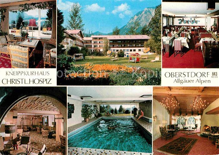 Oberstdorf Kneippkurhaus Christl Hospiz Restaurant Foyer Hallenbad
