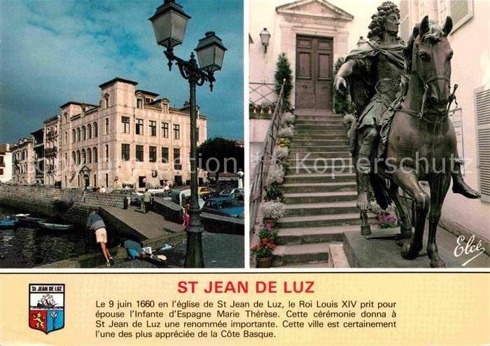 Saint-Jean-de-Luz Maison de l'Infante Statue de Louis XIV