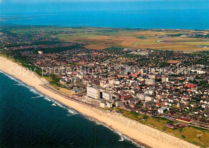 Westerland Sylt Nordseeheilbad Fliegeraufnahme