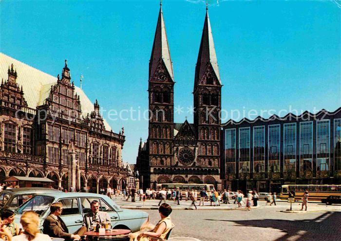 BREMEN  CITY Marktplatz Rathaus Dom Parlament