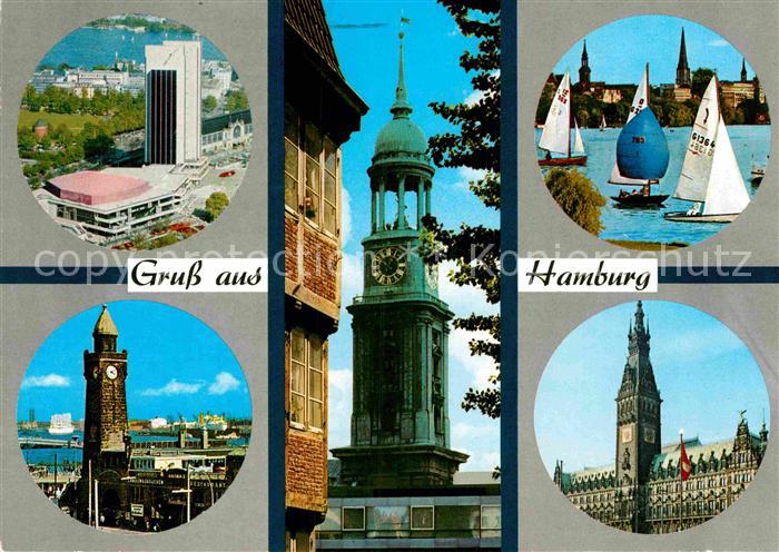 HAMBURG CITY Congress Centrum Alster Kirche Der Michel Wahrzeichen Rathaus Alst