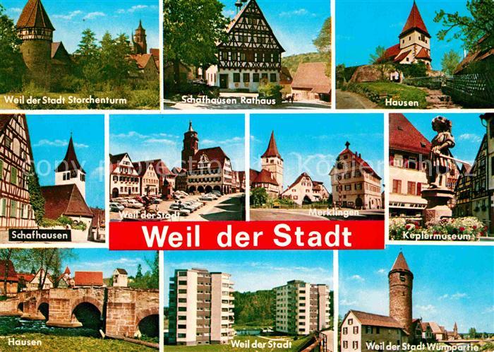 Weil der Stadt Storchenturm Turm an der Wuerm Keplermuseum Merklingen Schafhause