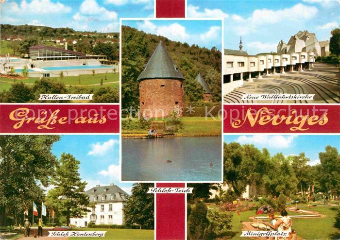 Neviges Velbert Hallenbad Freibad Turm Schlossteich Wallfahrtskirche Minigolfpla