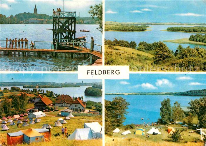 Feldberg Mecklenburg Badeanstalt Hauptmannsberg Huettenberg Zeltplatz