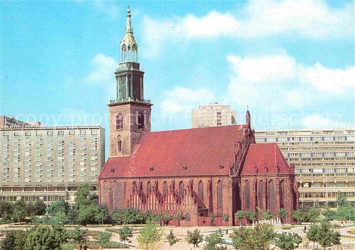 BERLIN  CITY Marienkirche Hauptstadt der DDR