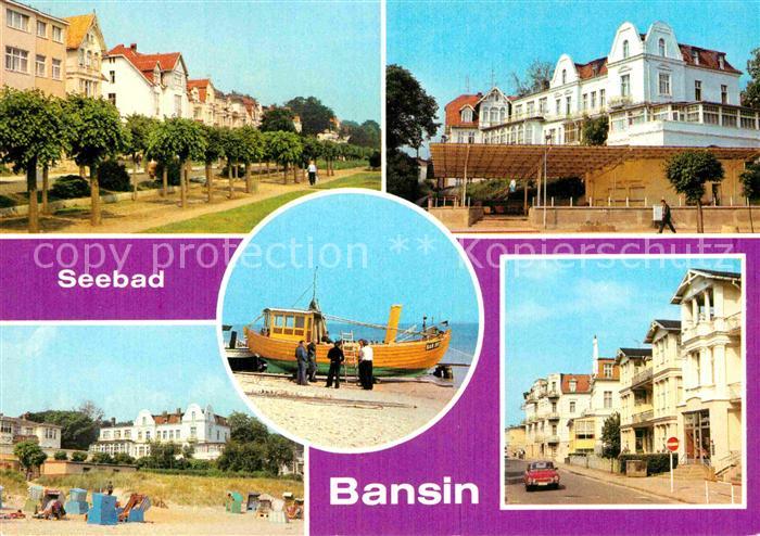 Bansin Ostseebad Strandpromenade FDGB Erholungsheim Ortopp Strand Uferpromenade