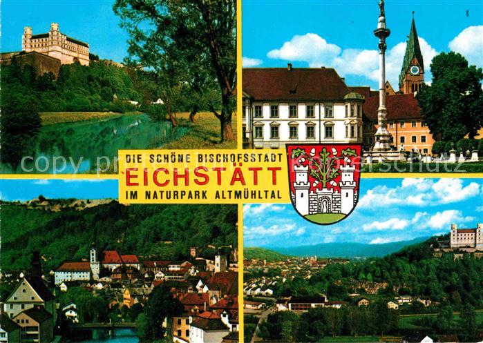 Eichstaett Oberbayern Bischofsstadt im Naturpark Altmuehltal Willibaldsburg Mari