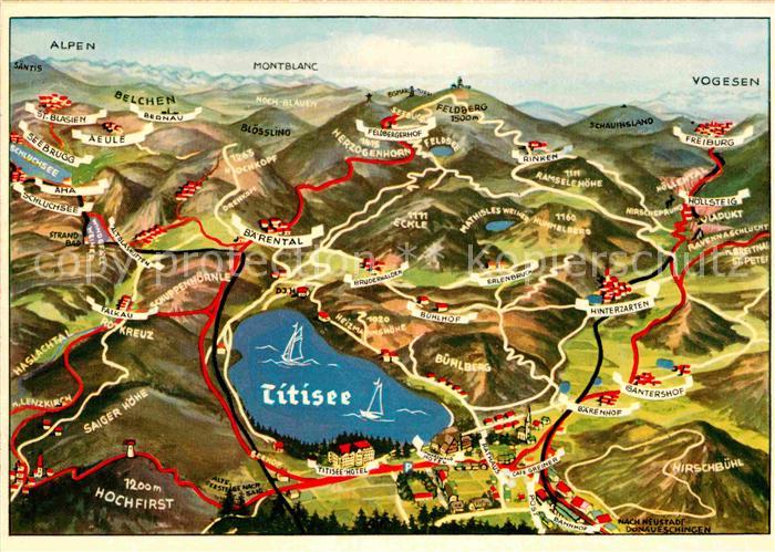 TITISEE Schwarzwald BW Feldberggebiet Schwarzwald aus der Vogelperspektive
