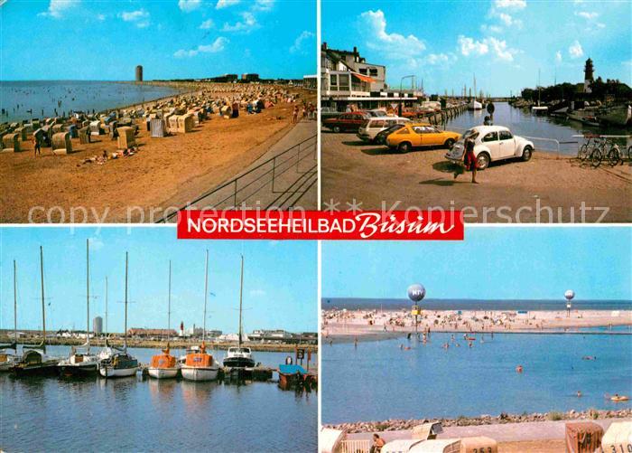 Buesum Nordseebad Strand Hafen