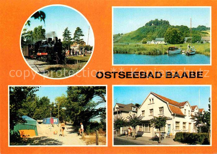Baabe Ostseebad Ruegen Kleinbahn Dampflokomotive Moritzburg Zeltplatz FDGB Erhol