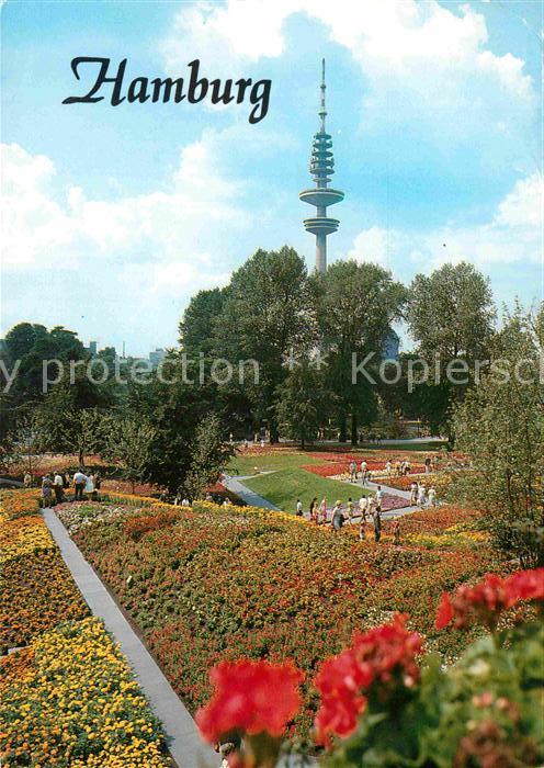 HAMBURG  CITY Fernsehturm Michel Parkanlagen