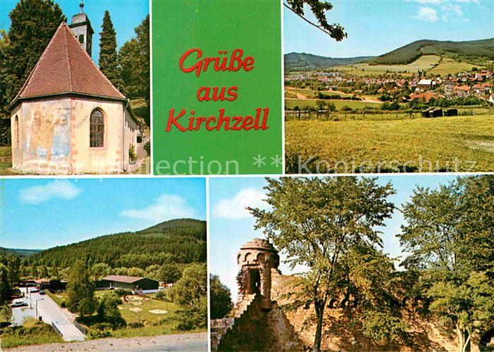 Kirchzell Kapelle Landschaftspanorama Burgruine