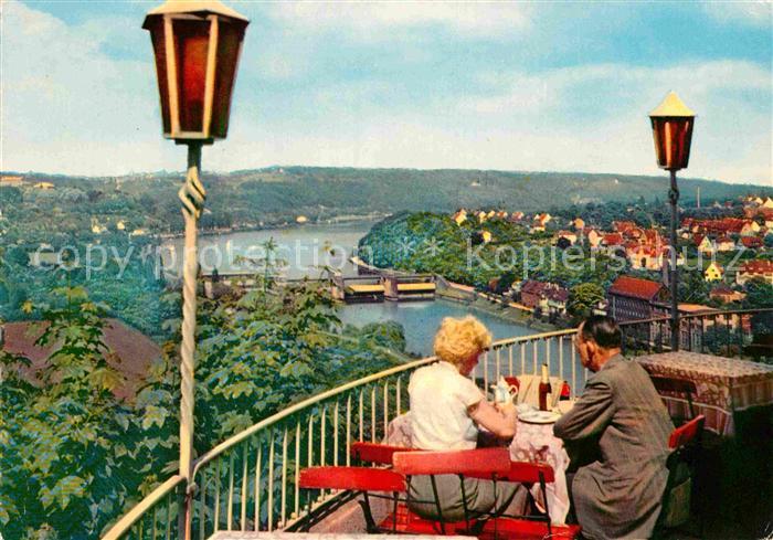 Baldeneysee Ausblick von Restaurant Terrasse