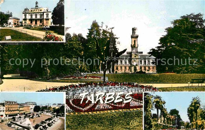 Tarbes Rathaus Museum Place de Verdun Palmenallee