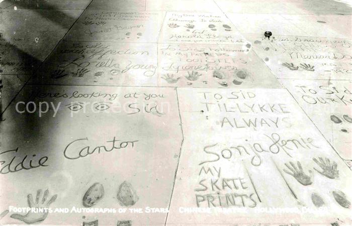 Hollywood California Chinesisches Theater Autogramme