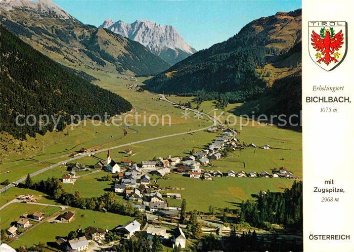 Bichlbach Zugspitze Luftaufnahme