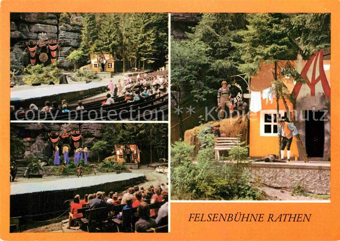 Rathen Saechsische Schweiz Felsenbuehne