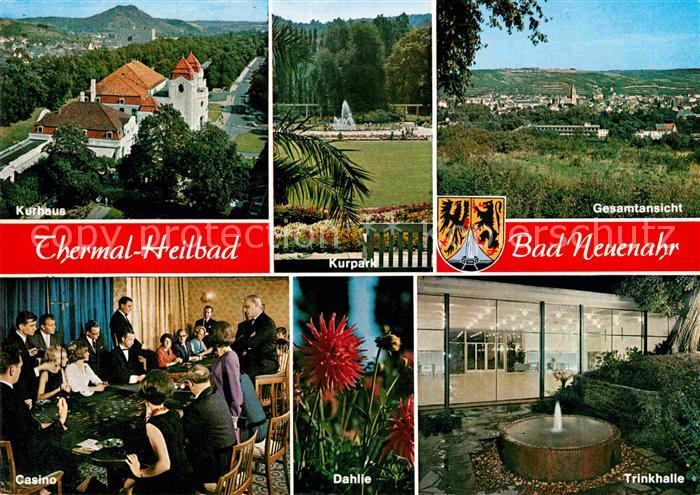 Neuenahr-Ahrweiler Bad Thermalbad Kurhaus Kurpark Dahlien Casino Trinkhalle