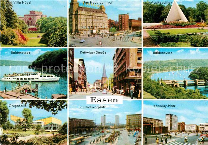 Essen Ruhr Villa Huegel Hauptbahnhof Baldeneysee Kennedyplatz