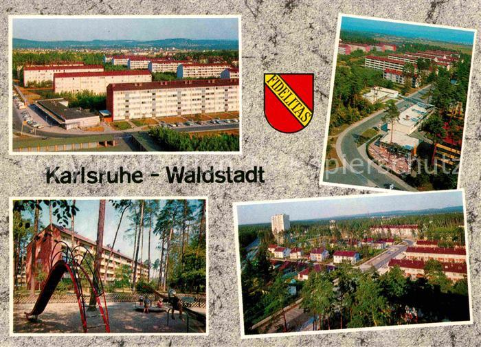 Waldstadt Karlsruhe Fliegeraufnahme