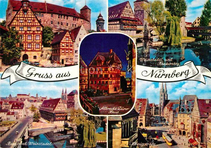 NueRNBERG  CITY Koenigstrasse Strassenbahn Weinstadel Henkersteg