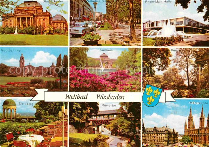 Wiesbaden Hauptbahnhof Neroberg Marktkirche Kurpark Kurhaus