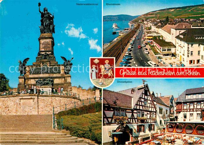 Ruedesheim Rhein Niederwalddenkmal Drosselgasse