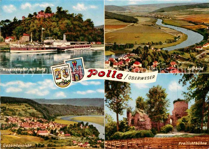 Polle Fliegeraufnahme Wasserampfer Burg Buehne