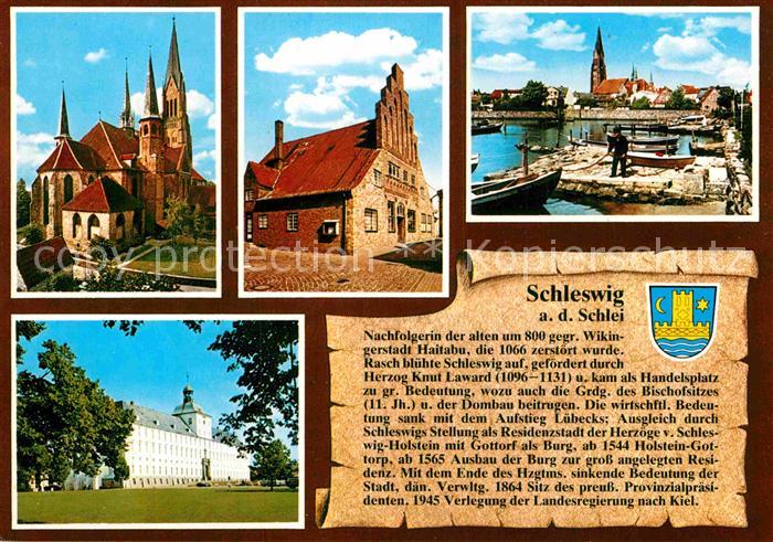 Schleswig Schlei Rathaus Hafen Kirche