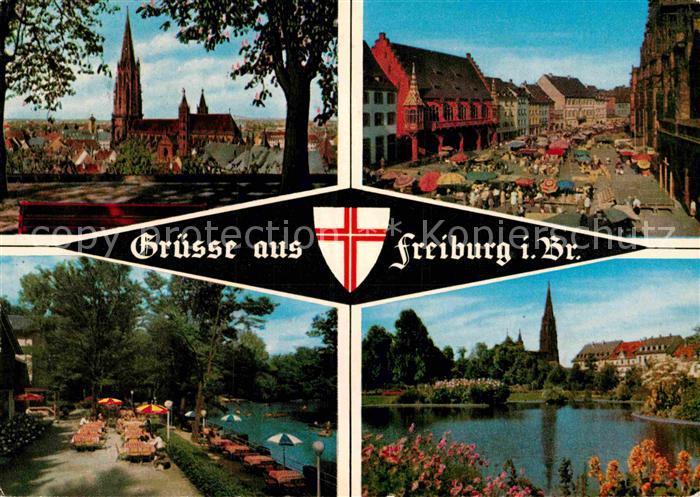 Freiburg Breisgau Muenster Marktplatz Waldsee