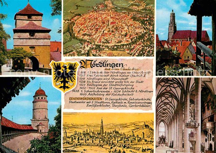 Noerdlingen Fliegeraufnahme Georgskirche