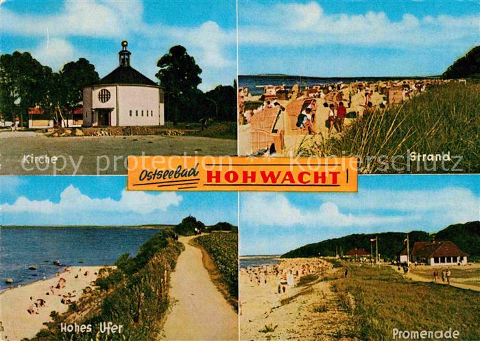 Hohwacht Ostseebad Strand Promenade Hohes Ufer Kirche