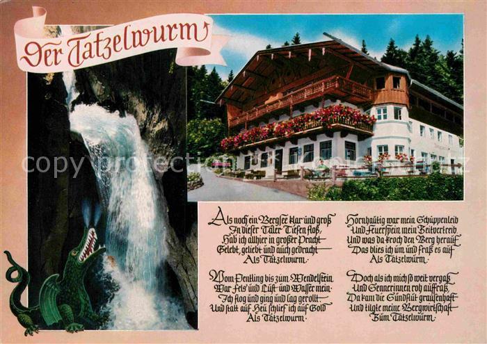 Oberaudorf Gasthaus Feurigen Tatzelwurm Wasserfall