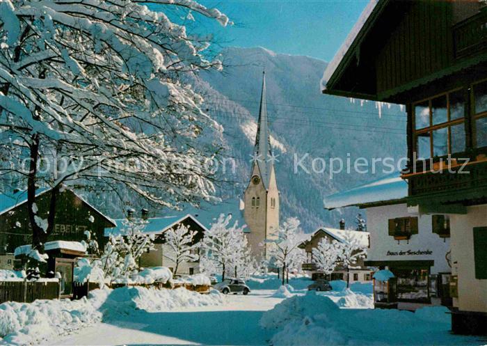Bayrischzell Kirche Winterlandschaft