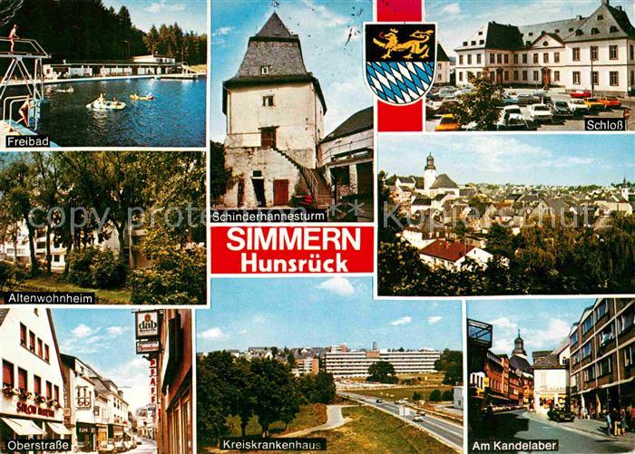 Simmern Hunsrueck Schinderhannesturm Altenwohnheim Kreiskrankenhaus Kandelaber