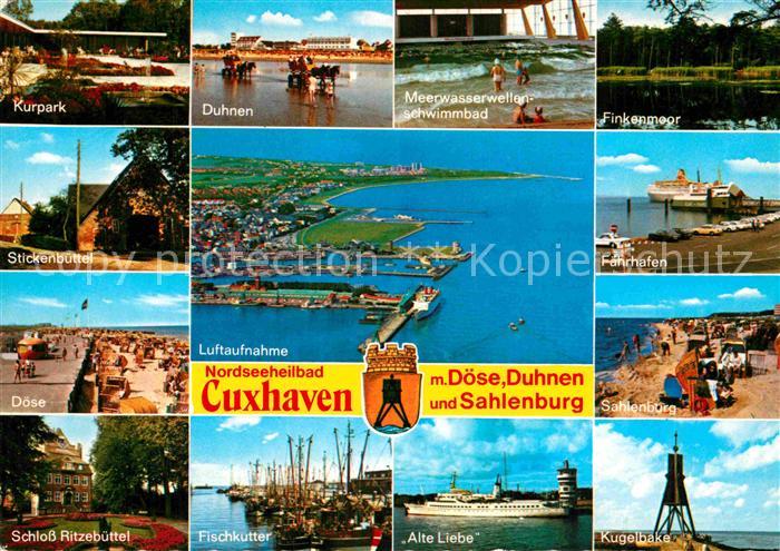 Cuxhaven Doese Nordseebad Kurpark Duhnen Finkenmoor Schloss Ritzebuettel Alte Li