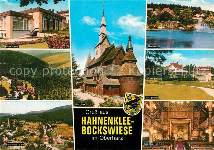 Hahnenklee-Bockswiese Harz Auerhahn Kurhaus Kurpark Kirche