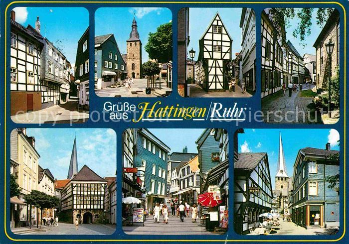 Hattingen Ruhr Fachwerkhaeuser Stadtansichten