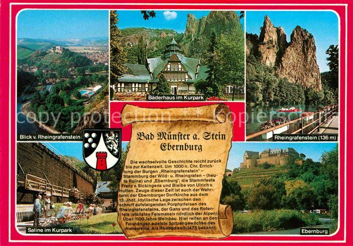 Bad Muenster Stein Ebernburg Saline Kurpark Rheingrafenstein Baederhaus Kurpark