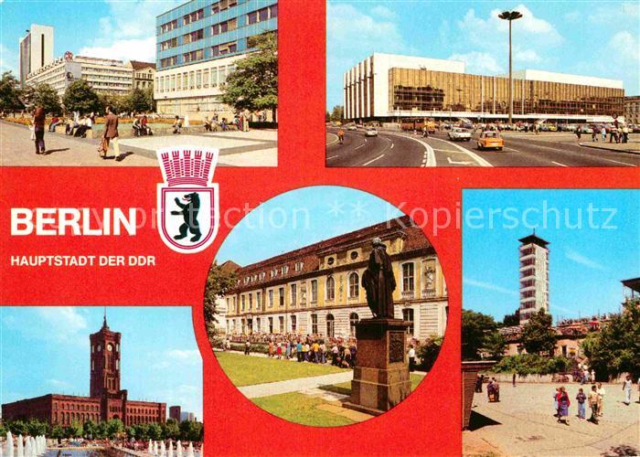 BERLIN  CITY Mueggelturm Lindencorso Interhotel Unter den Linden Rathaus Opernca