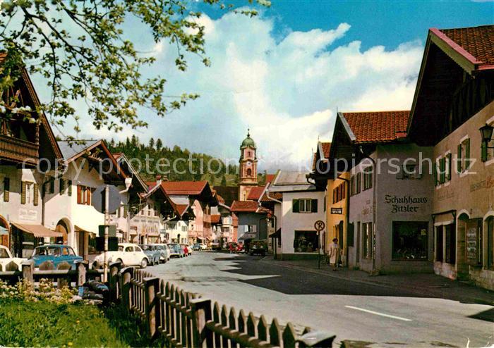 Mittenwald Bayern Haeuser Freskenmalereien