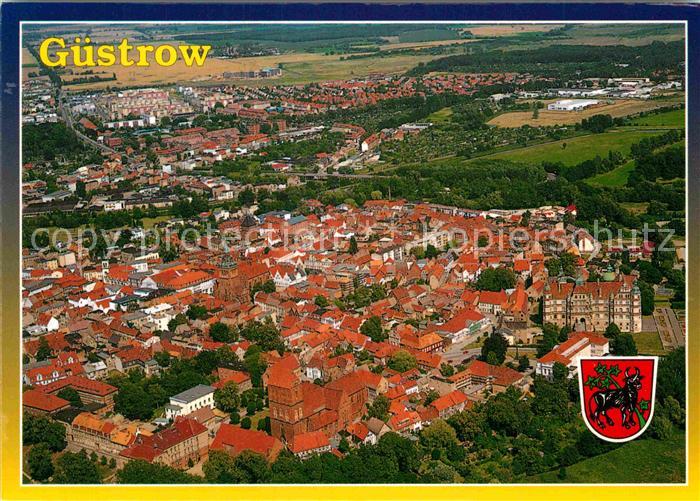 Guestrow Mecklenburg Vorpommern Fliegeraufnahme Wappen