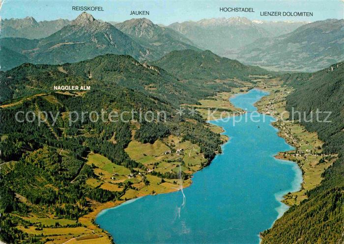 Weissensee Kaernten Fliegeraufnahme Naggleralm