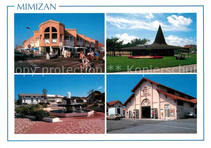 Mimizan Landes Ansichten Markthalle kirche