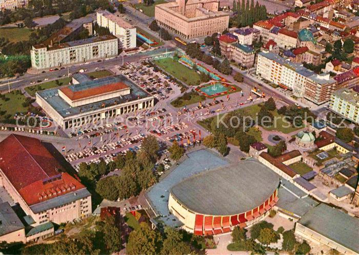 Karlsruhe Baden Fliegeraufnahme Festhallenplatz
