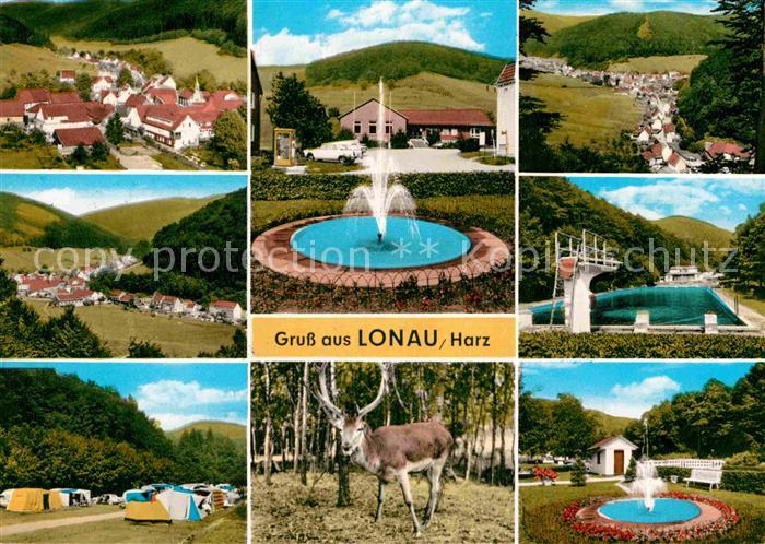 Lonau Fliegeraufnahme Brunnen Freibad Camping